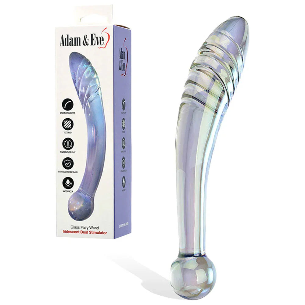 Adam & Eve FAIRY WAND - 22 cm Glass Dildo - Take A Peek