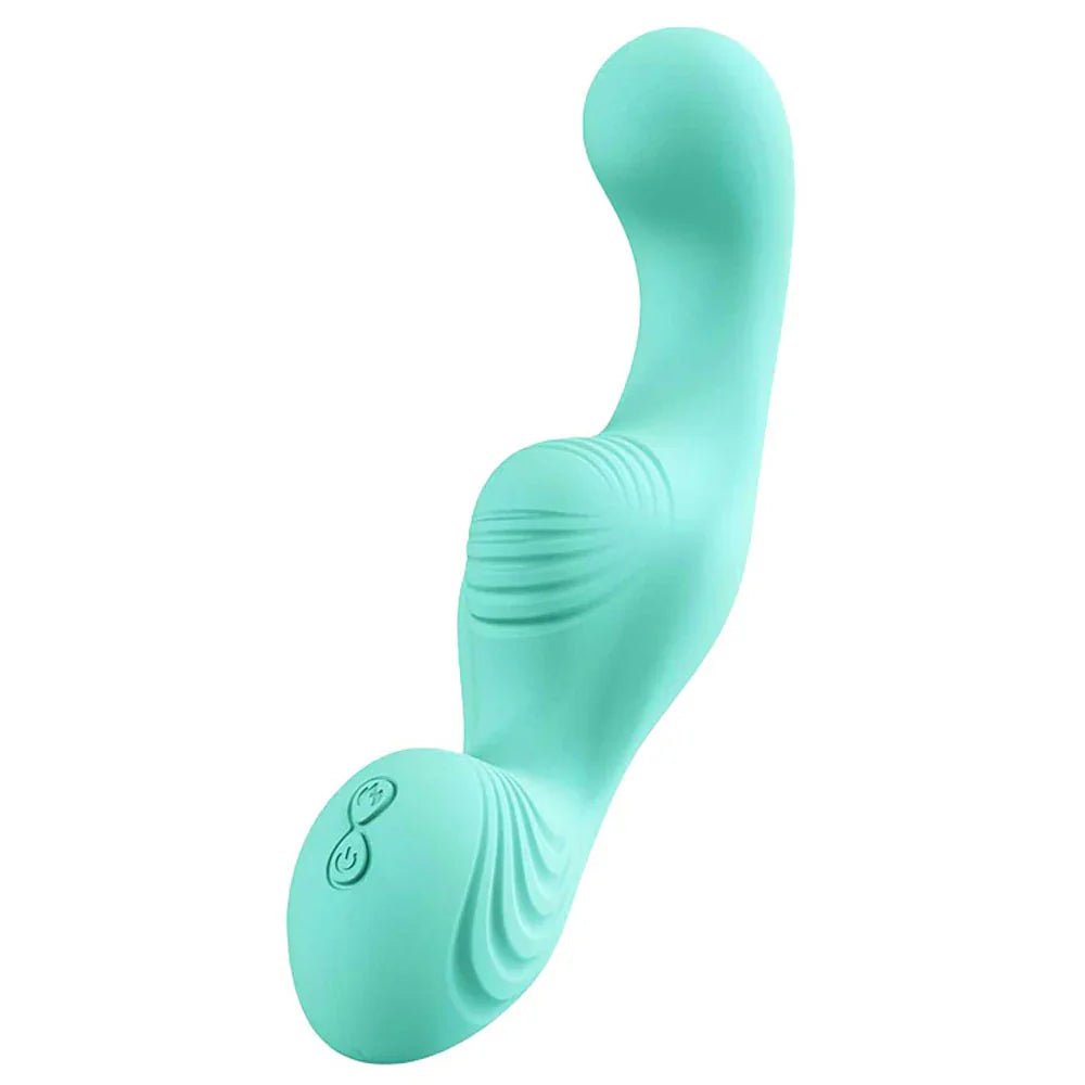 Adam & Eve THE WAVE RIDER - Teal USB Rechargeable Triple Stimulating Grinder Pad with Remote Control - Take A Peek