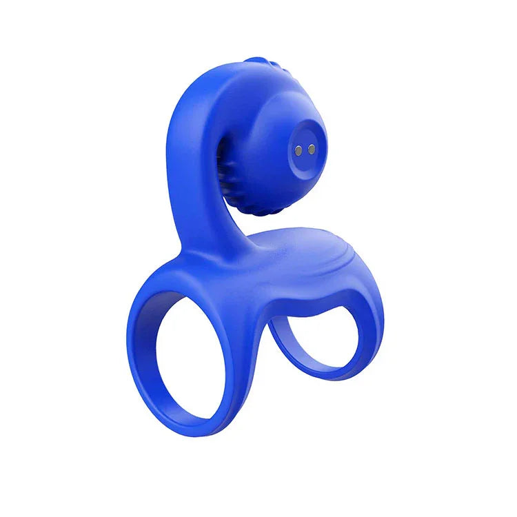 Adam & Eve ROCKIN & ROLLIN SNAIL - USB Rechargeable Vibrating Couples Cage - Take A Peek