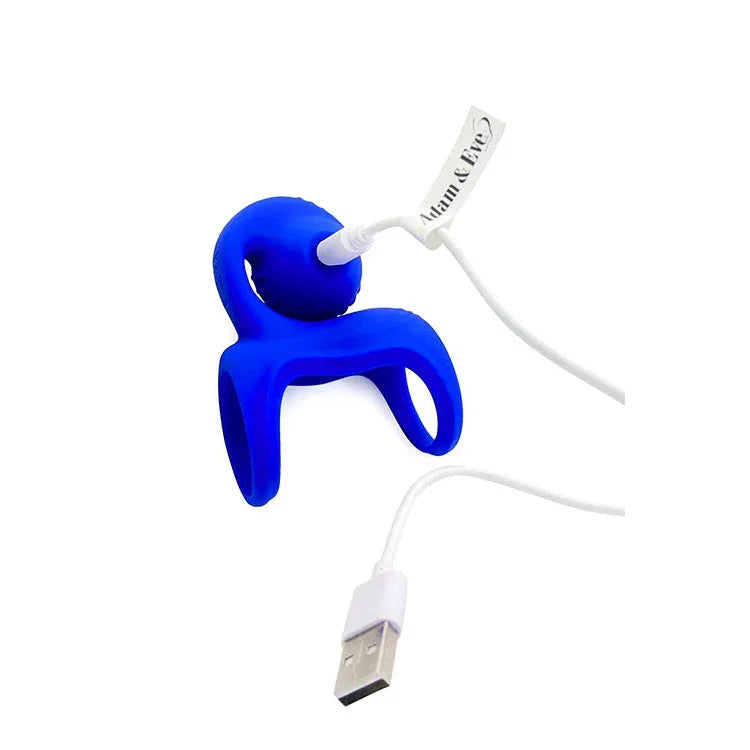 Adam & Eve ROCKIN & ROLLIN SNAIL - USB Rechargeable Vibrating Couples Cage - Take A Peek