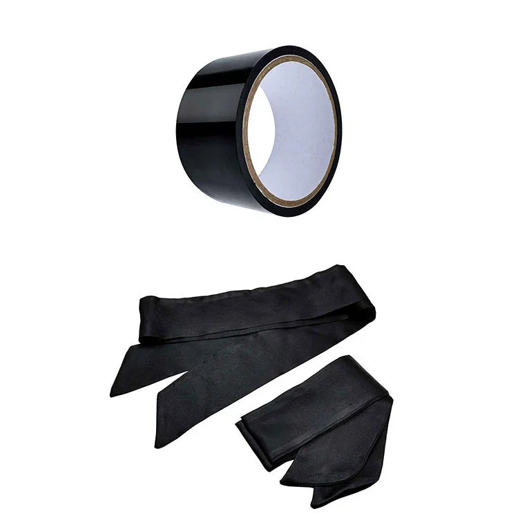 Adam & Eve MIDNIGHT MOODS COLLECTION - Couples Bondage Kit - Set of 10 Pieces - Take A Peek