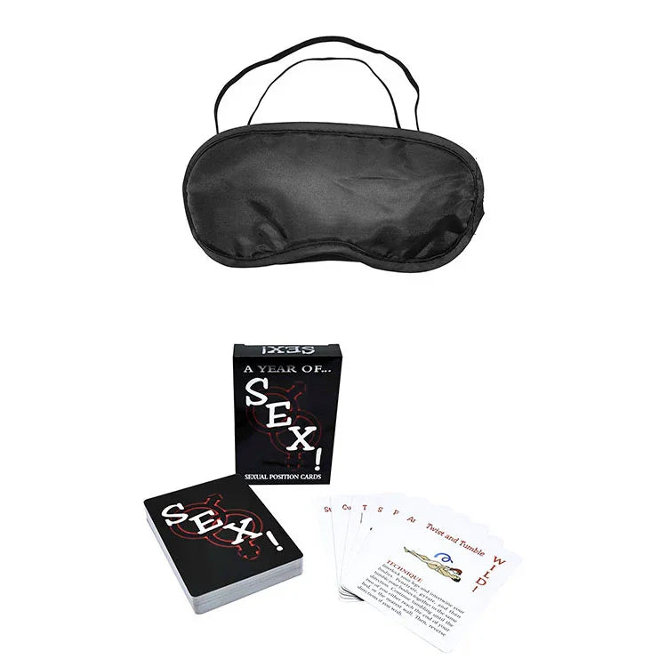 Adam & Eve MIDNIGHT MOODS COLLECTION - Couples Bondage Kit - Set of 10 Pieces - Take A Peek