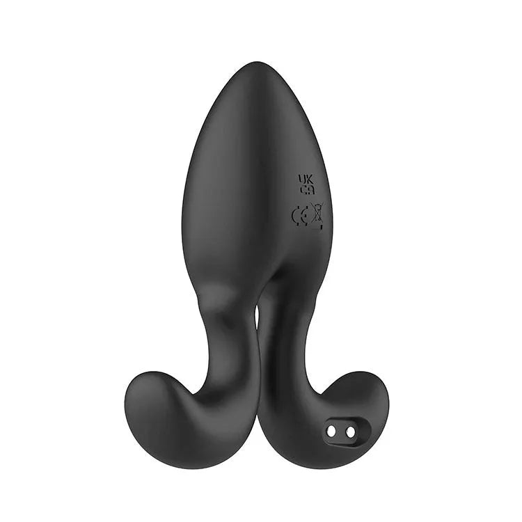Adam & Eve OMEGA Vibrating Plug - 10 cm USB Rechargeable Vibrating Butt Plug with Remote - Take A Peek