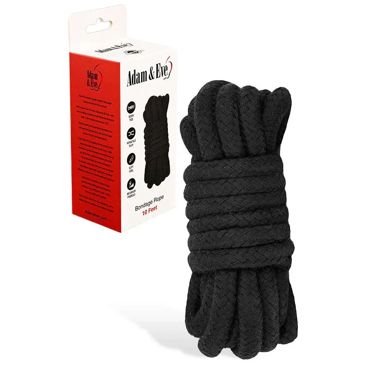 Adam & Eve BONDAGE ROPE - 3 metre (10 feet) - Bondage Rope - 3 metre Length - Take A Peek