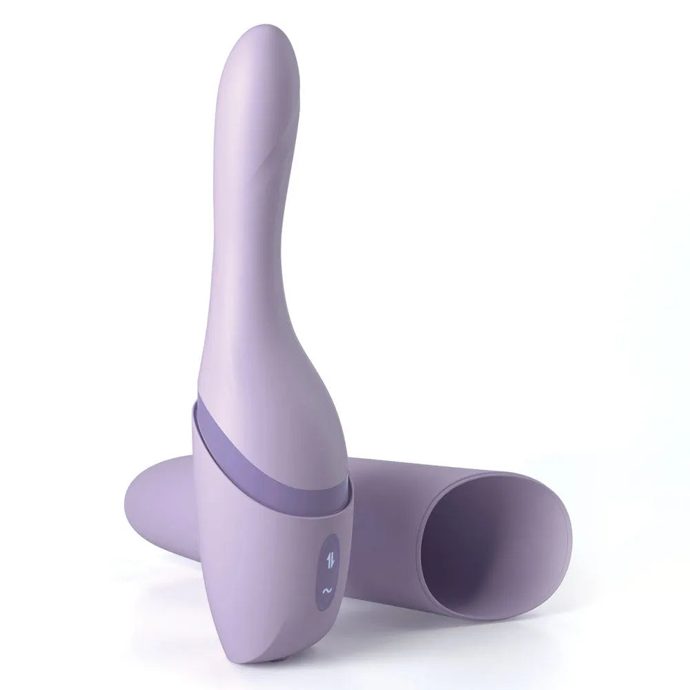JimmyJane Hello Bang - 27 cm USB Rechargeable Warming & Thrusting Vibrator - Take A Peek