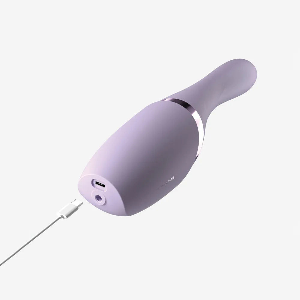 JimmyJane Hello Bang - 27 cm USB Rechargeable Warming & Thrusting Vibrator - Take A Peek