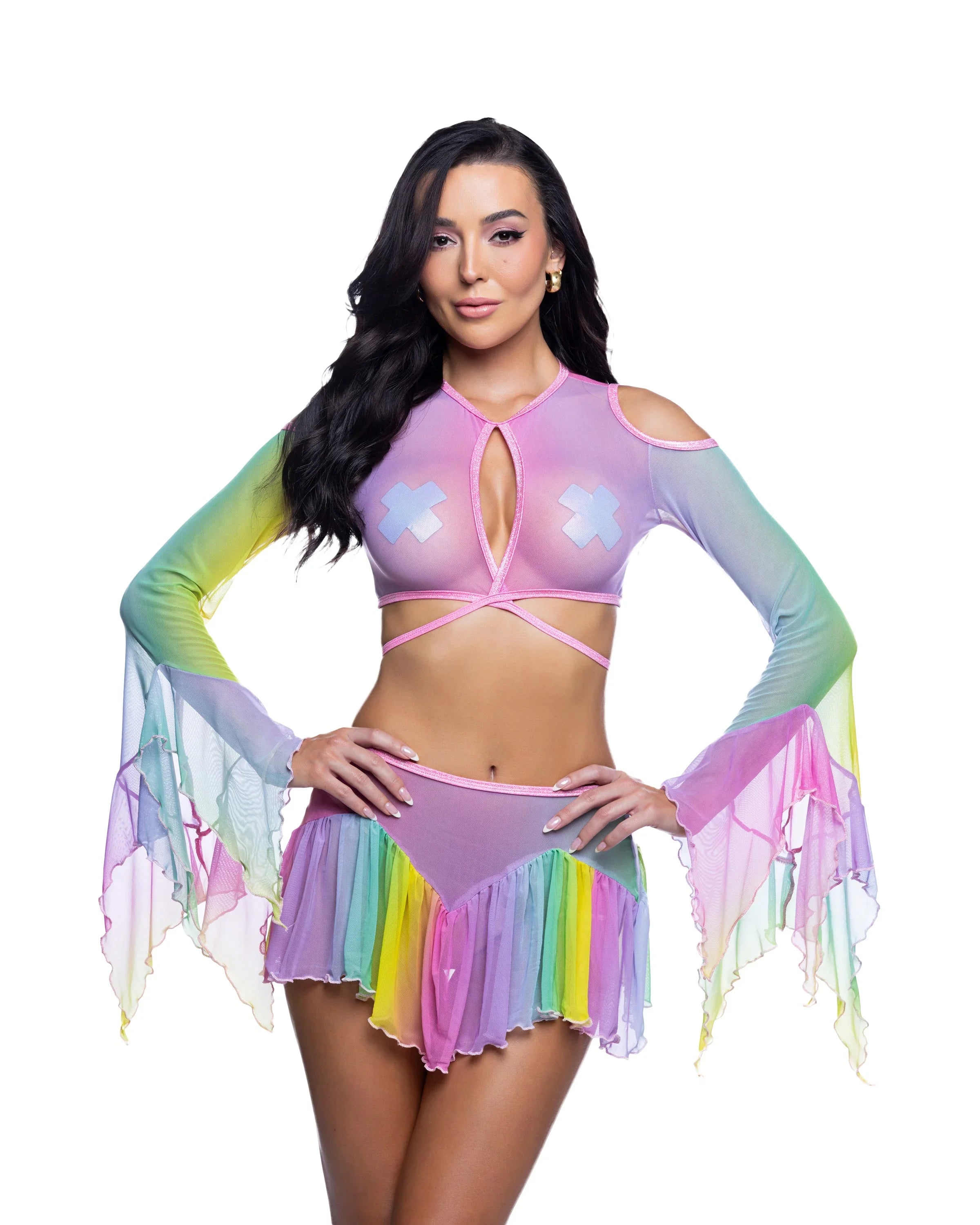 JR260 - Flow Top & Skirt Set - Take A Peek