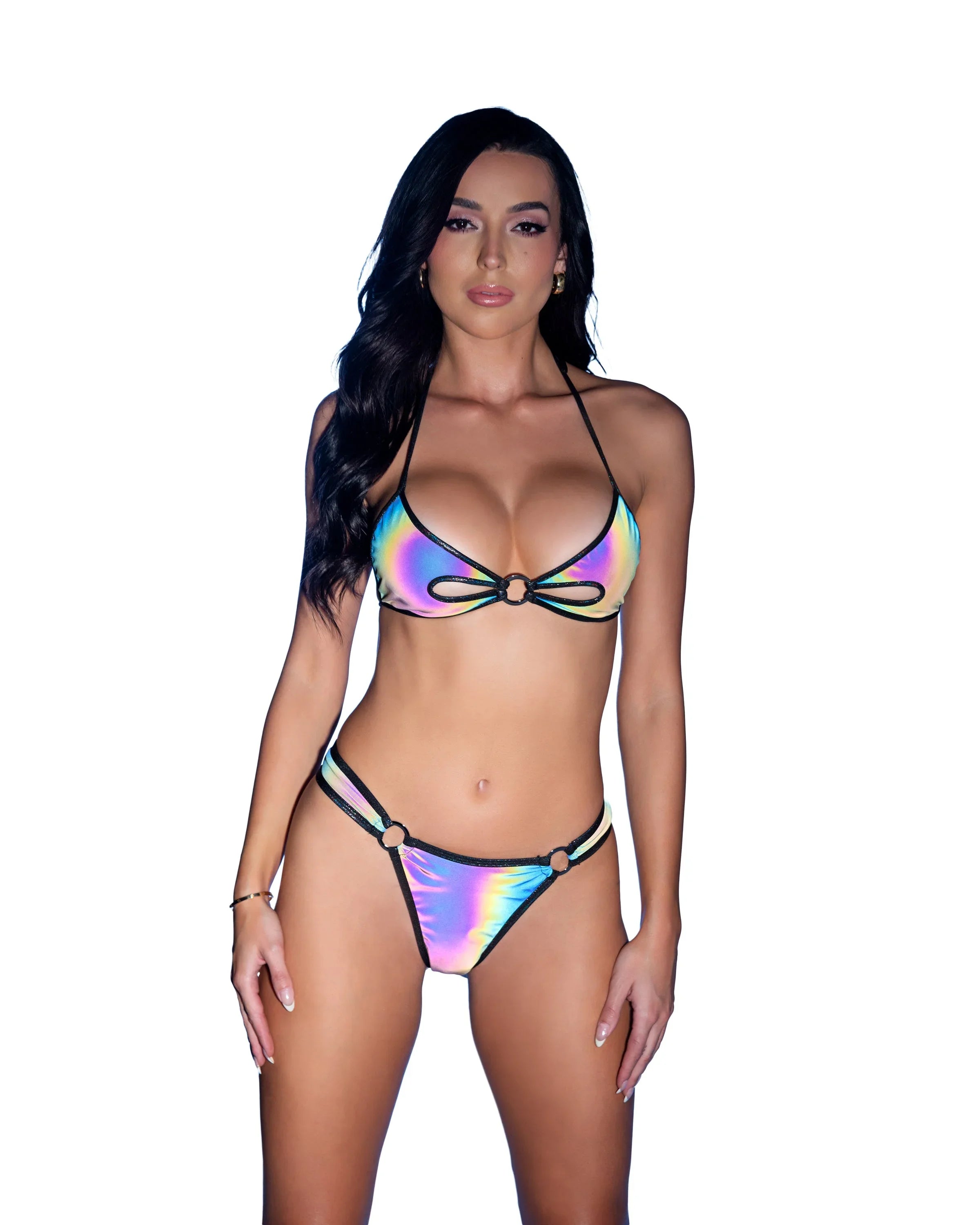 JR290 - Reflective Ring Bikini Set - Take A Peek