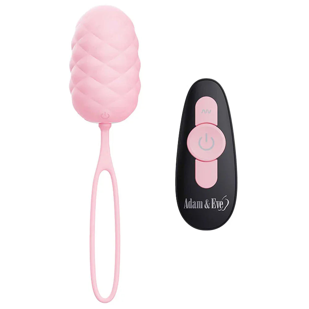 Adam & Eve PILLOW TALK EGG - USB Rechargeable Vibrating Egg with Wireless Remote Control - Take A Peek