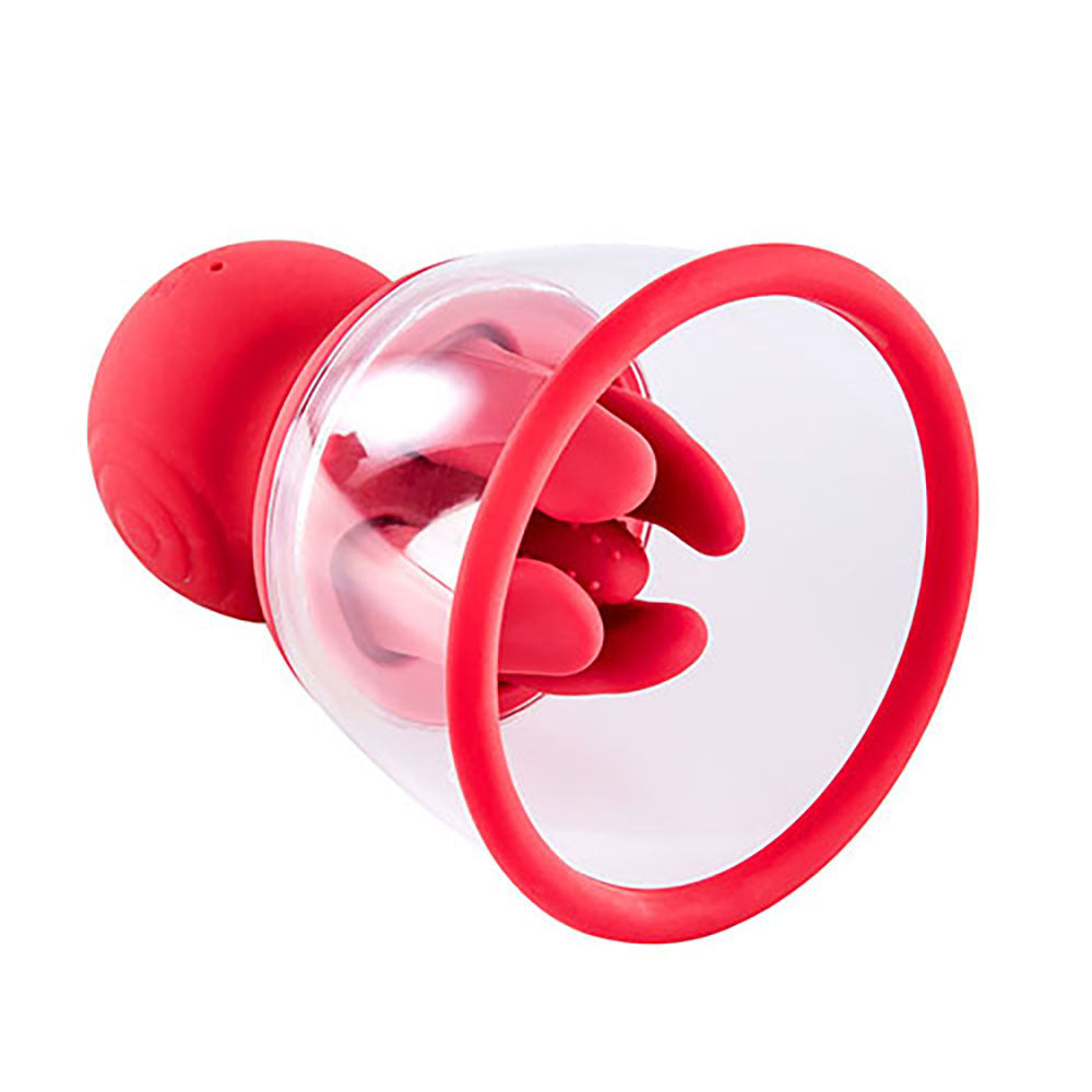Adam & Eve SQUEEZE-N-PLEASE Pump - - USB Rechargeable Vaginal Pump with Massaging Tongue and Fingers - Take A Peek