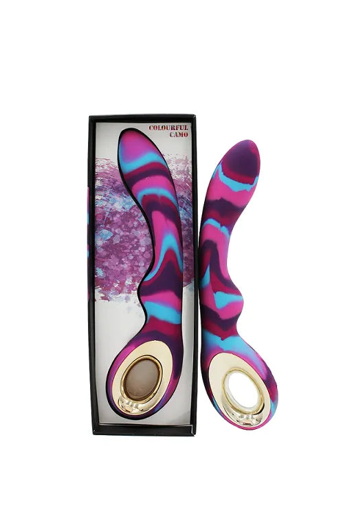 Colourful Camo Magic Vibrator Pink - Take A Peek