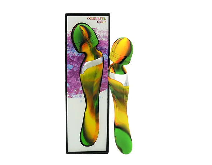 Colourful Camo Beja 2in1 Vibrator Green - Take A Peek