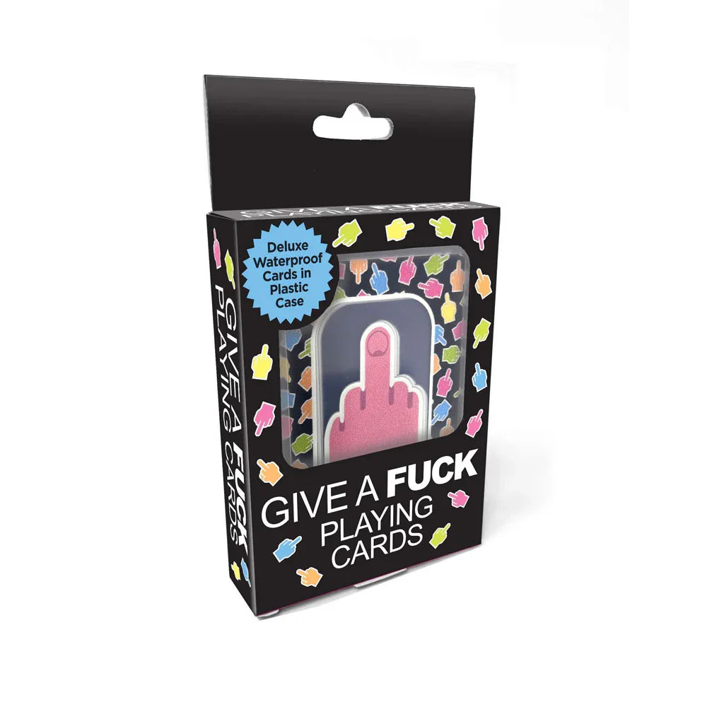 Give A Fuck Playing Cards - Waterproof Novelty Playing Cards - Take A Peek