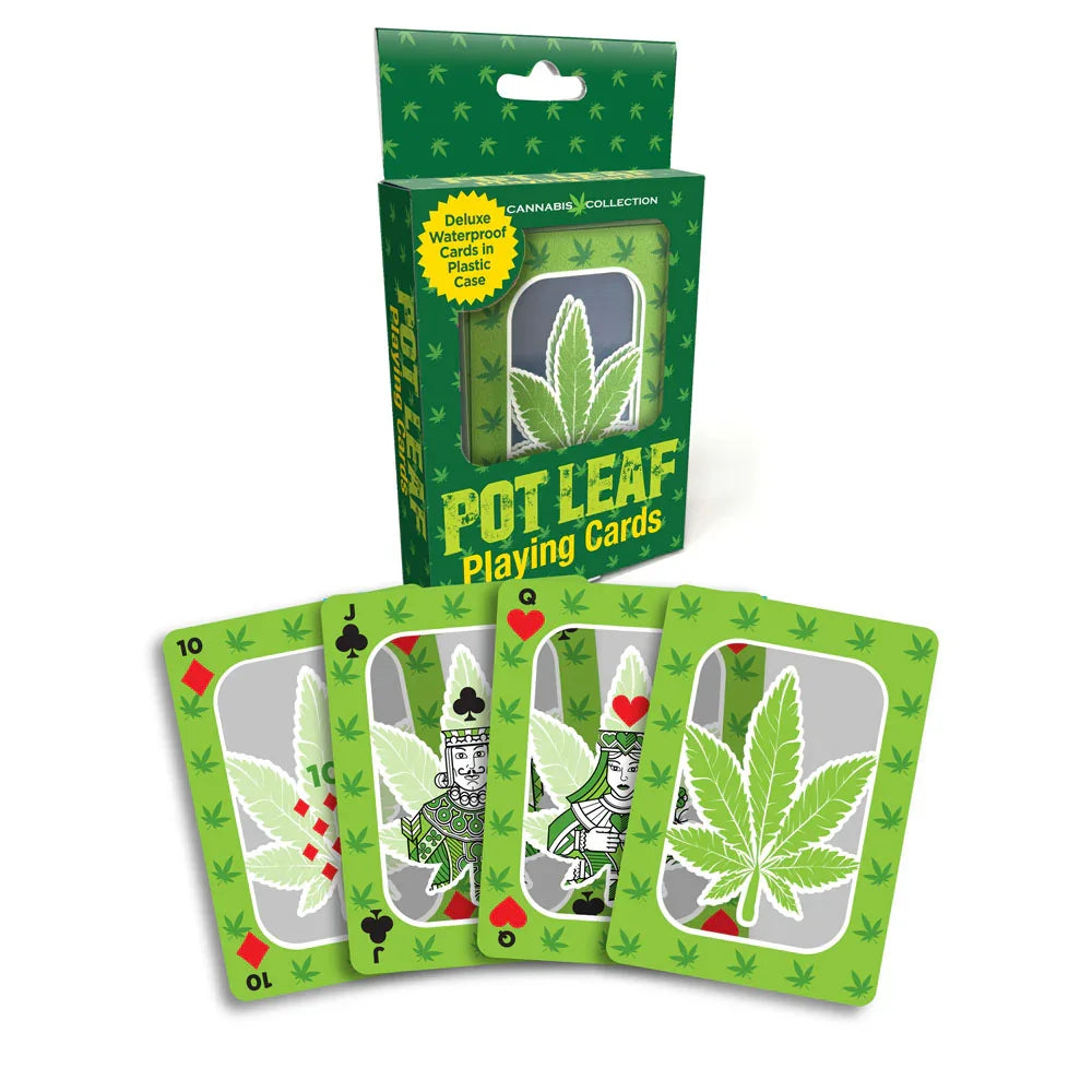 Pot Leaf Playing Cards - Waterproof Novelty Playing Cards - Take A Peek