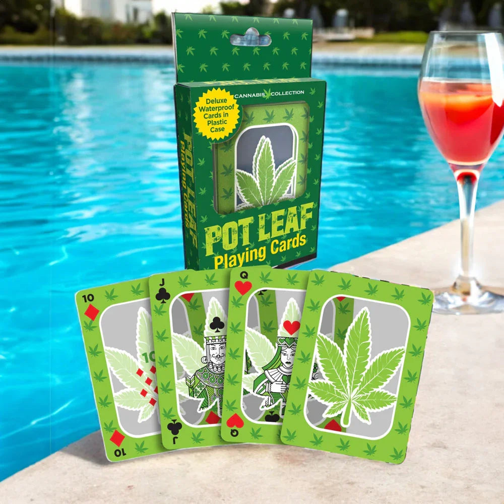 Pot Leaf Playing Cards - Waterproof Novelty Playing Cards - Take A Peek