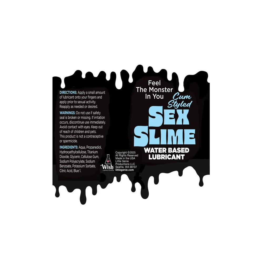 Sex Slime Cum Style Creature Lube - 120 ml - Cum Style Water Based Lubricant - 120 ml Bottle - Take A Peek