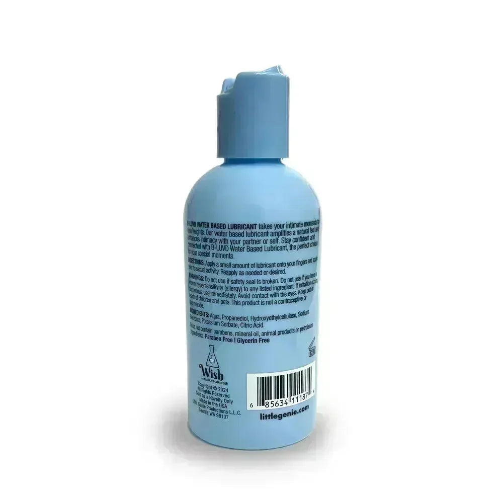 B-LUVD Water Based Lubricant - Water Based Lubricant - 118 ml Bottle - Take A Peek