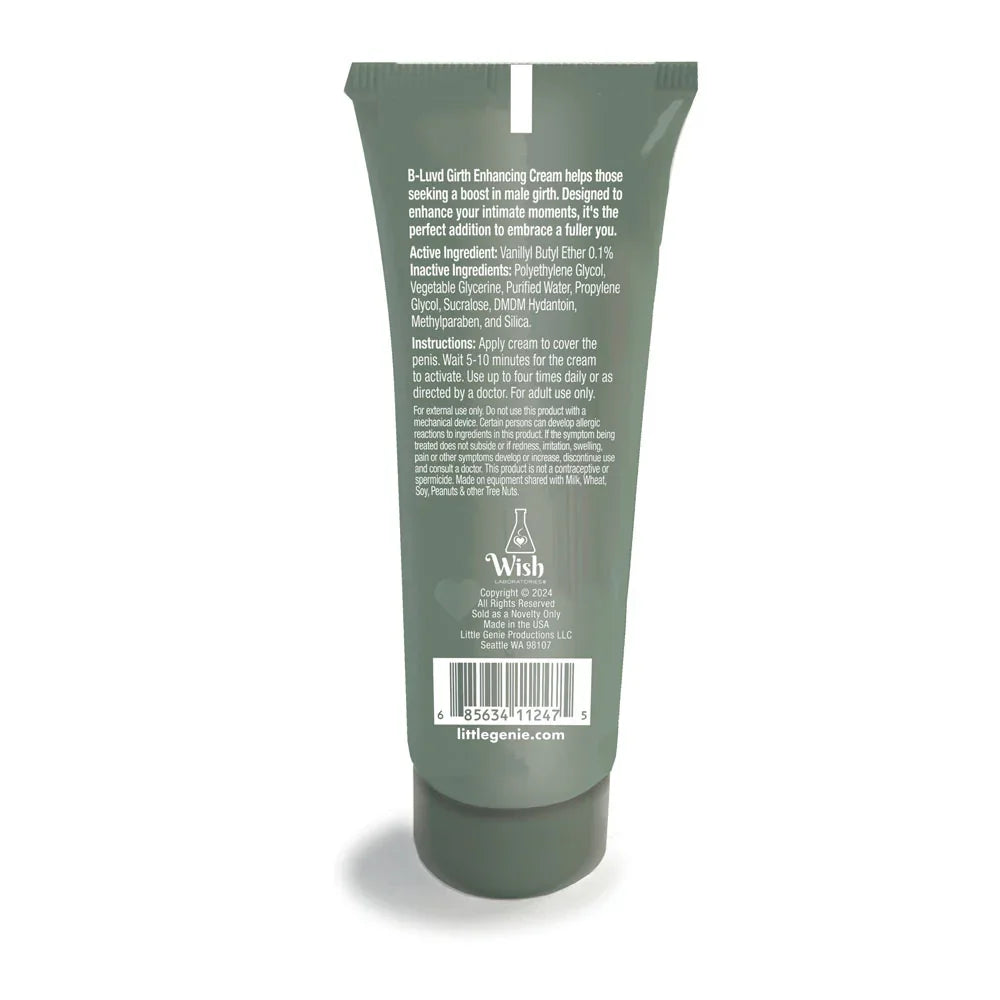 B-LUVD Girth Enhancing Cream - Male Thickening Cream - 59 ml Tube - Take A Peek