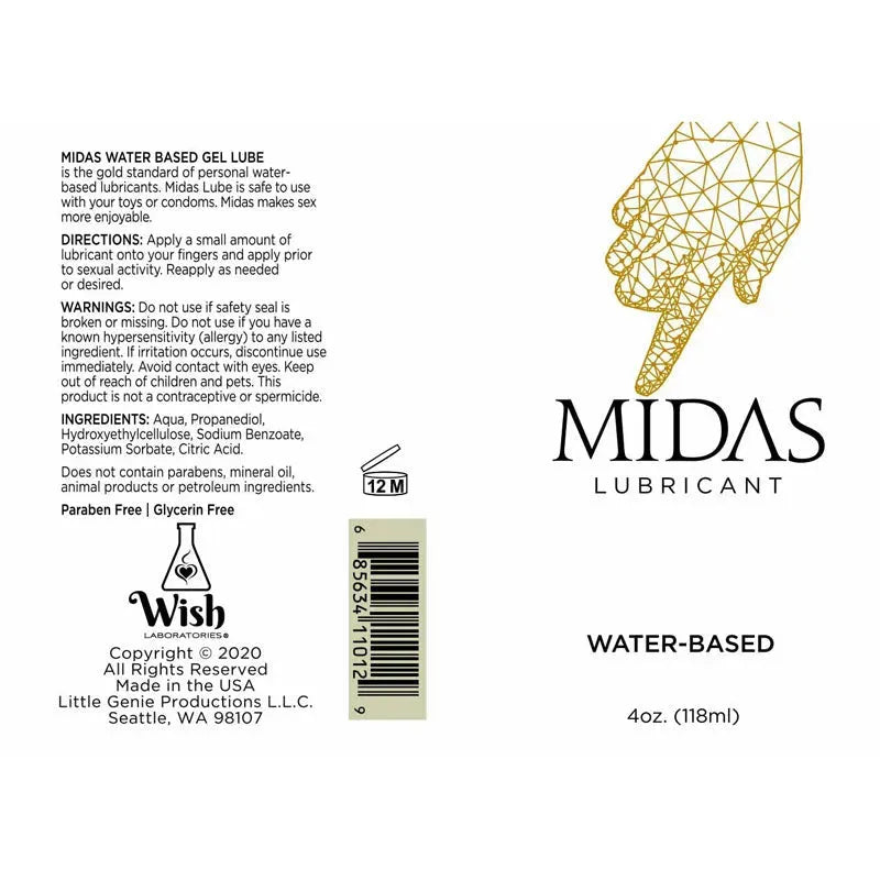Midas Water Based Lube - Take A Peek