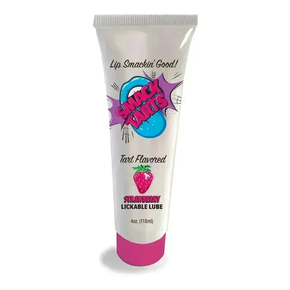 Smack Tarts - Sour Strawberry - Sour Strawberry Flavoured Lubricant - 120 ml Tube - Take A Peek