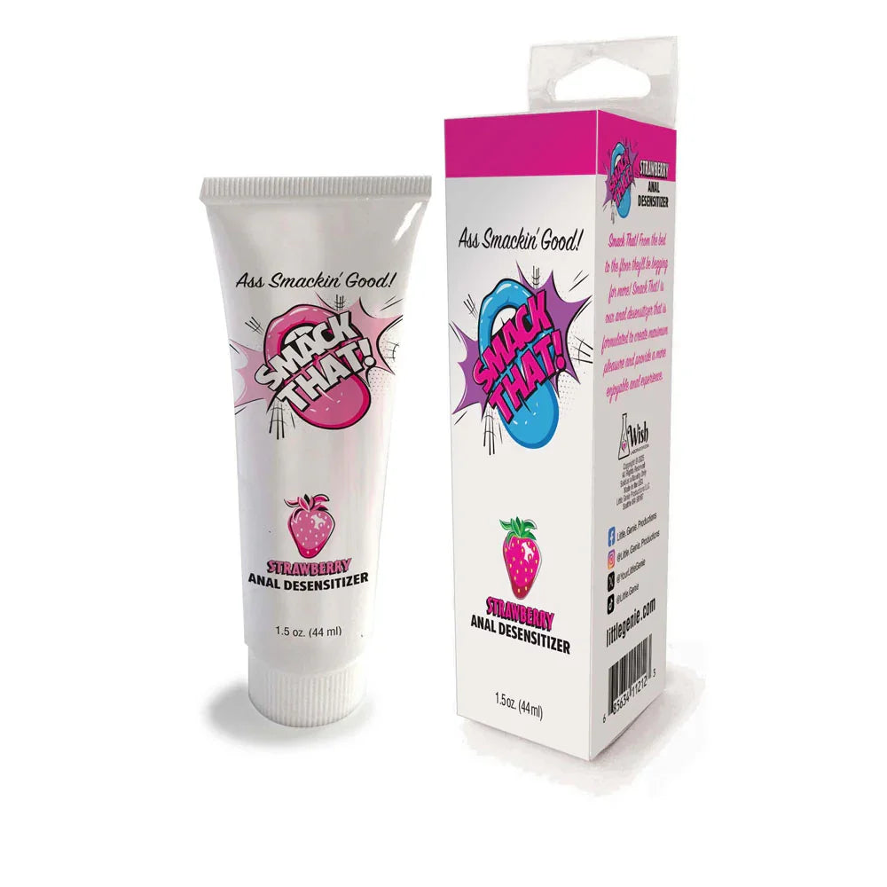 Smack That! Anal Desensitiser - Strawberry - Strawberry Flavoured Anal Desensitiser - 44 ml Tube - Take A Peek