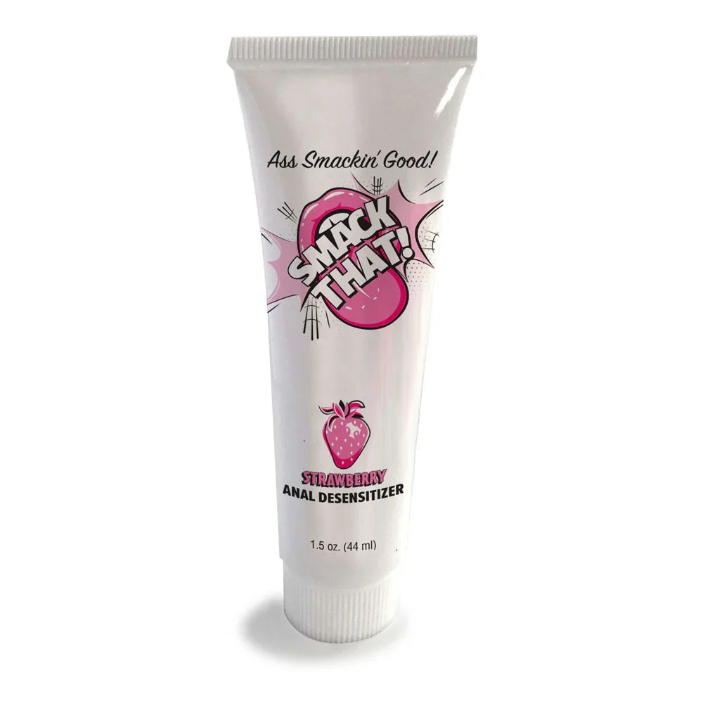 Smack That! Anal Desensitiser - Strawberry - Strawberry Flavoured Anal Desensitiser - 44 ml Tube - Take A Peek
