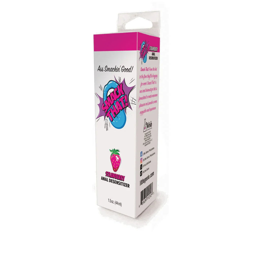 Smack That! Anal Desensitiser - Strawberry - Strawberry Flavoured Anal Desensitiser - 44 ml Tube - Take A Peek