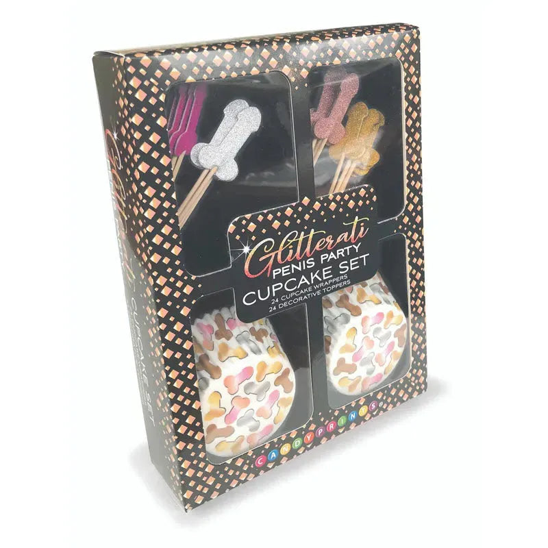 Glitterati - Penis Party Cupcake Set - Take A Peek