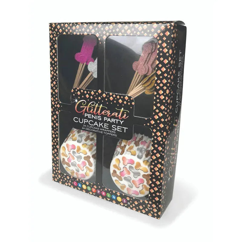 Glitterati - Penis Party Cupcake Set - Take A Peek