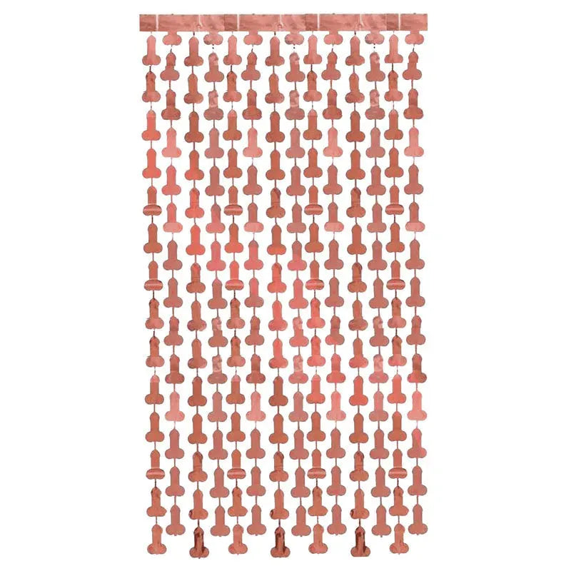 Glitterati - Penis Foil Curtains - Take A Peek