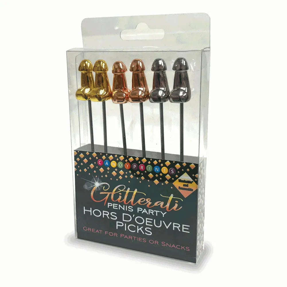 Glitterati Hors d'Oeuvre Picks - 6 Pack - Take A Peek
