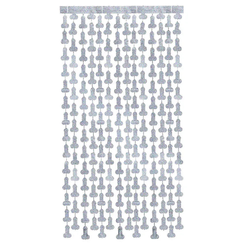 Glitterati - Penis Party Disco Metallic Curtains - Take A Peek