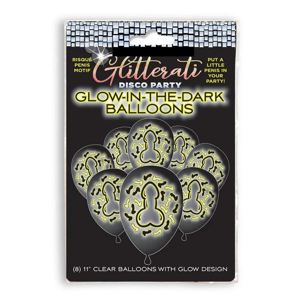 Glitterati Disco Party Glow In The Dark Balloons - Take A Peek