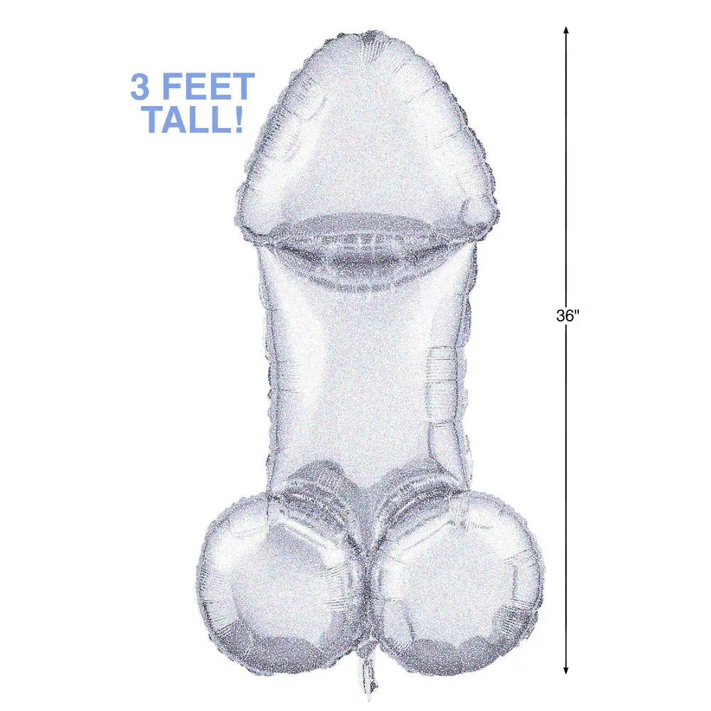 Glitterati - Disco Party Giant Penis Mylar Balloon - Take A Peek