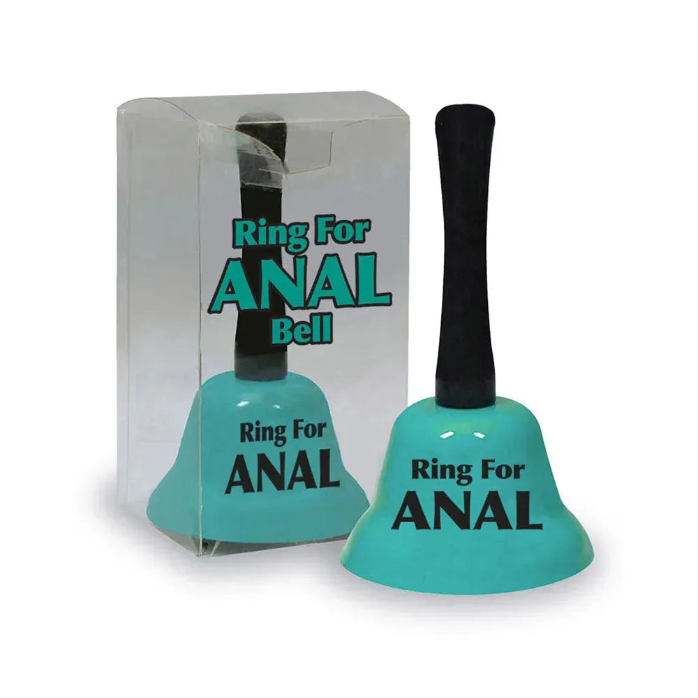 Ring For Anal Bell - Teal Novelty Bell - Take A Peek