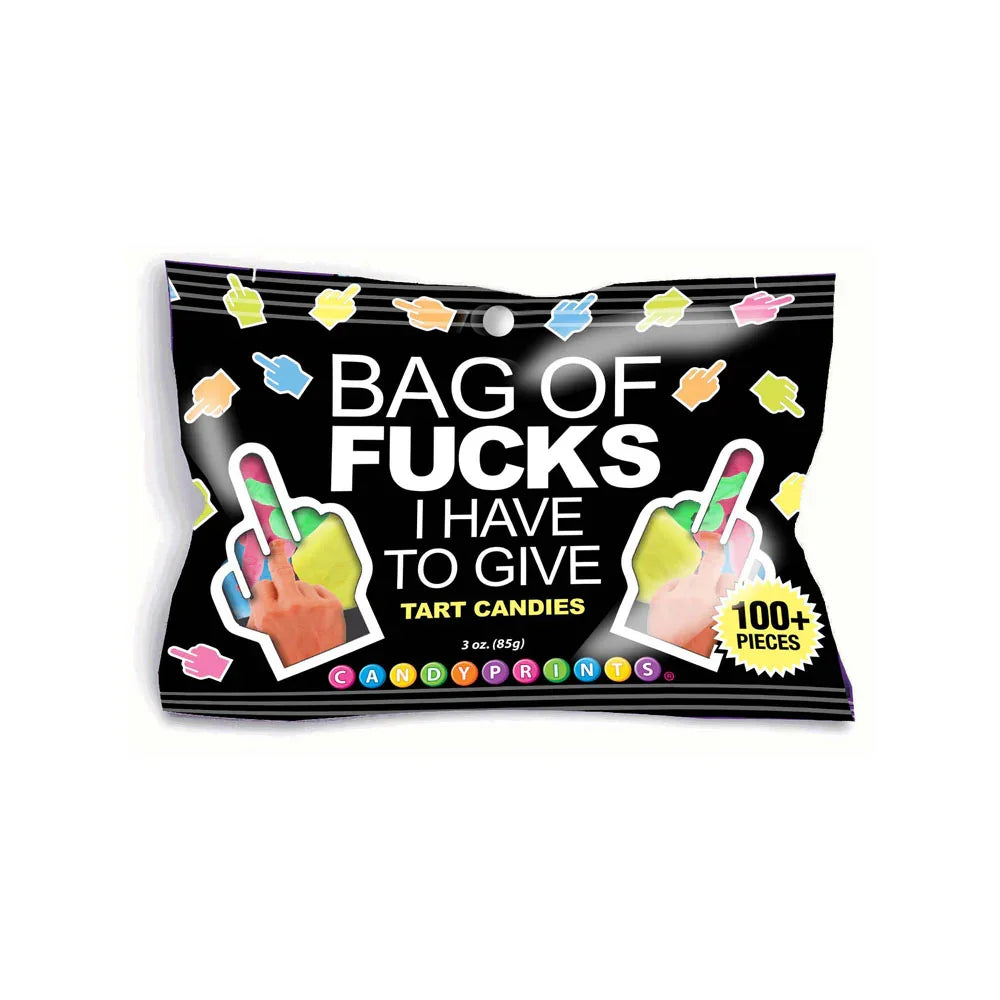 Bag Of Fucks I Have To Give - Fruit Flavoured Lollies - 85 gram Bag - Take A Peek