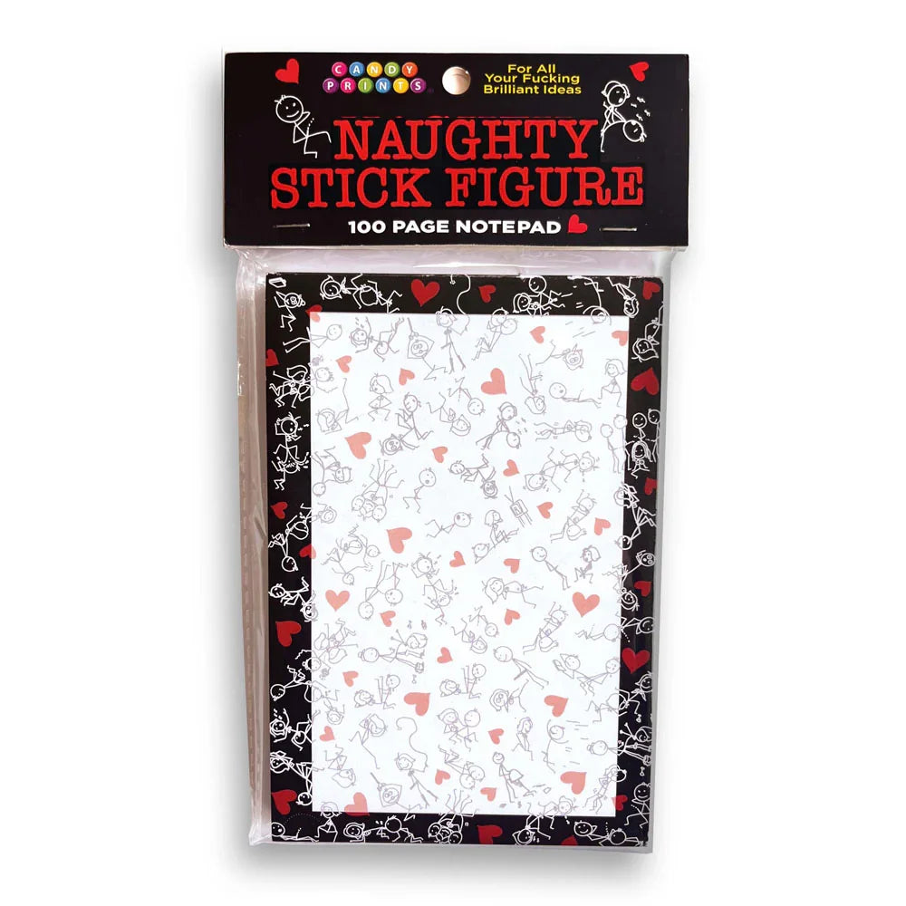 Naughty Stick Figure Notepad - Novelty Notepad - 100 Pages - Take A Peek