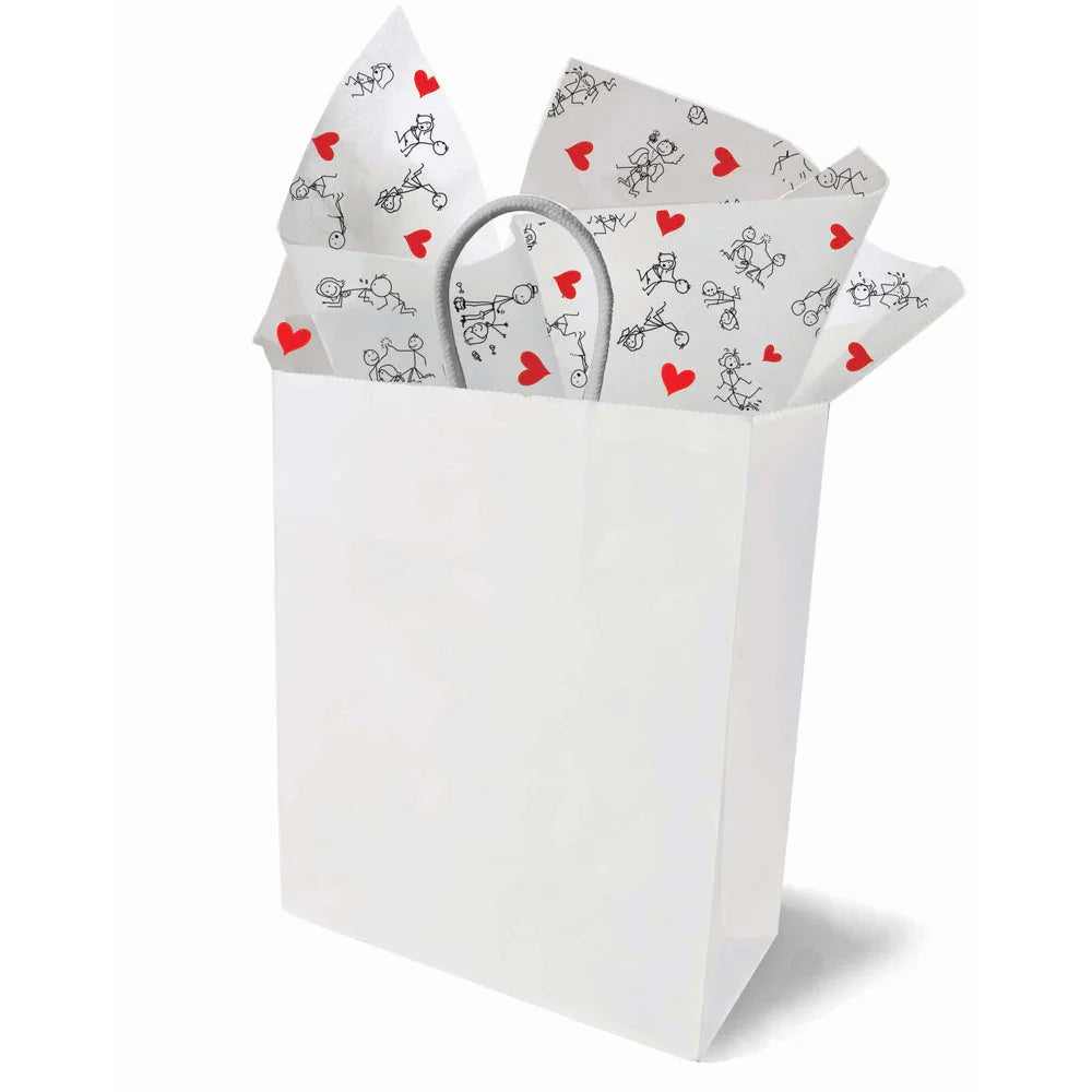 Naughty Stick Figure Tissue Paper Sheets - Novelty Decoration Sheets - 6 Pack - Take A Peek