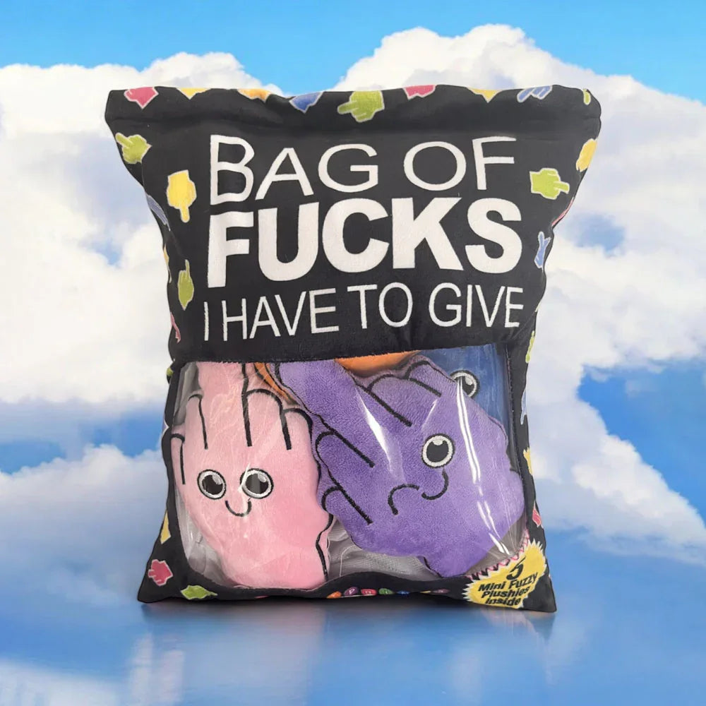 Bag Of Fucks I Have To Give - Mini Fuzzy FU Plushy Pillows - Set of 5 - Take A Peek