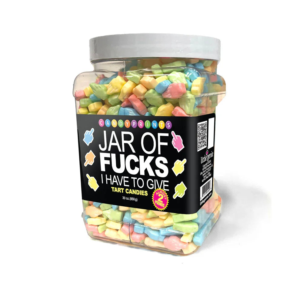 Jar Of Fucks I Have To Give - Fruit Flavoured Lollies - 850 gram Jar - Take A Peek