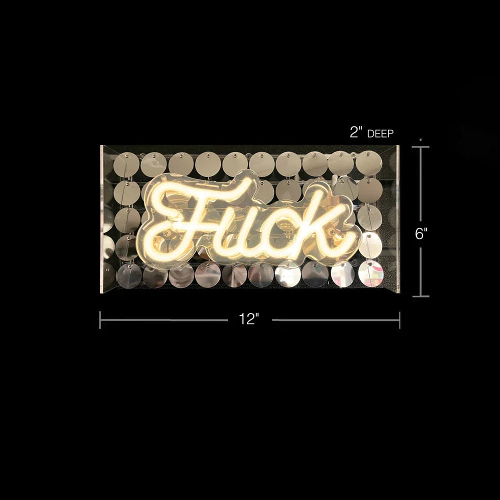 Fuck Neon Light Sign - Novelty Neon Light - Take A Peek