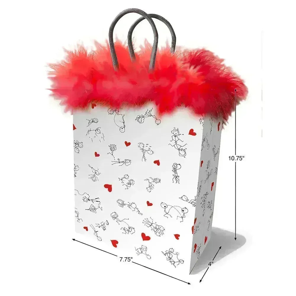 Stick Figures Gift Bag - Novelty Gift Bag - Take A Peek