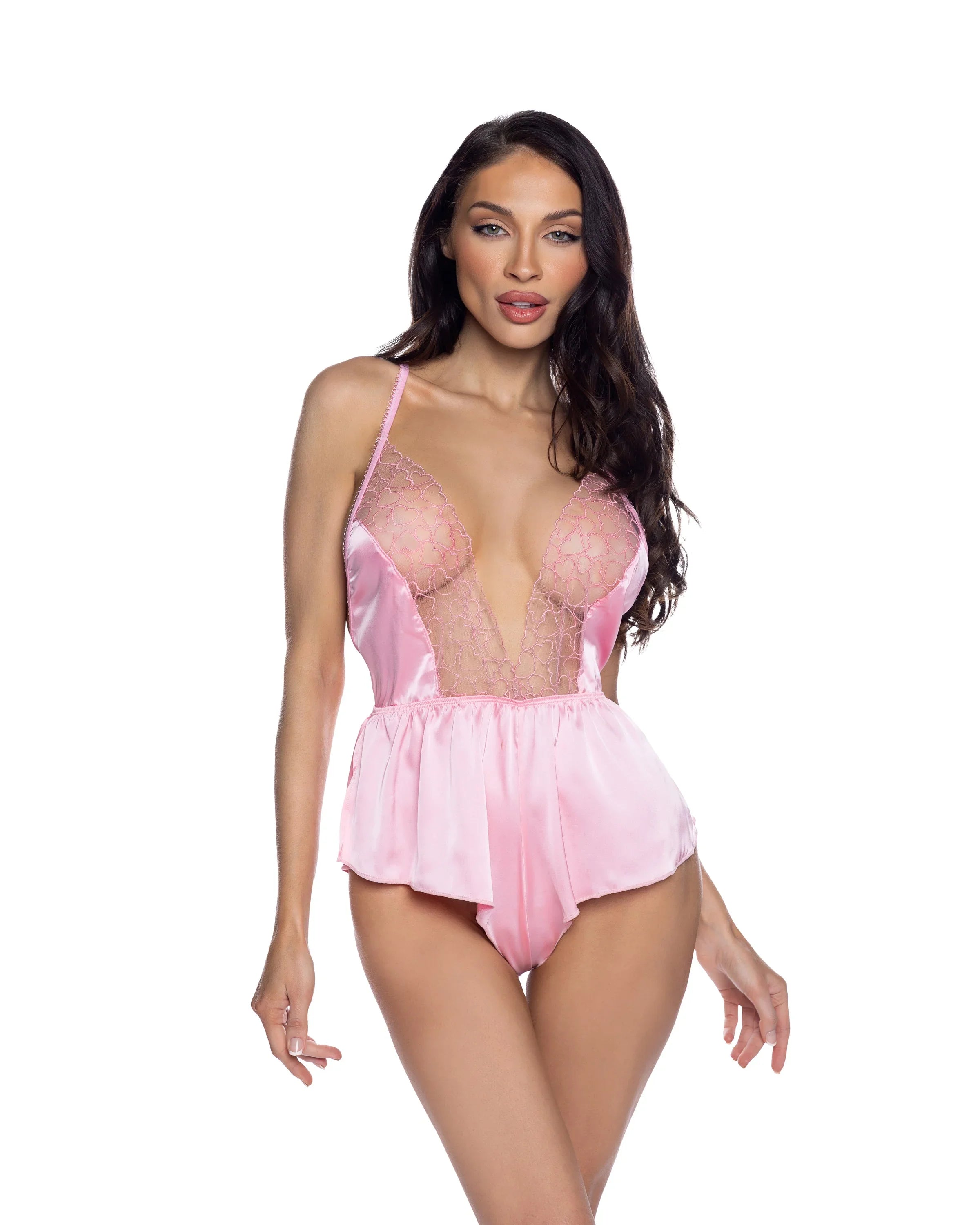 LI1014 - Blushing Beauty Romper - Take A Peek