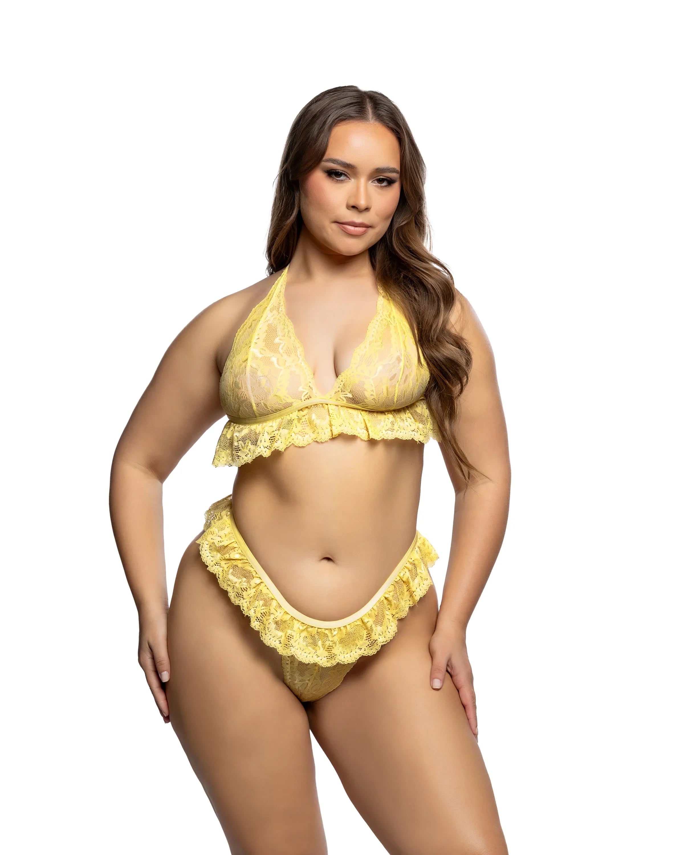 LI1031 - Lacy Sweet Flutter 2pc Set - Take A Peek