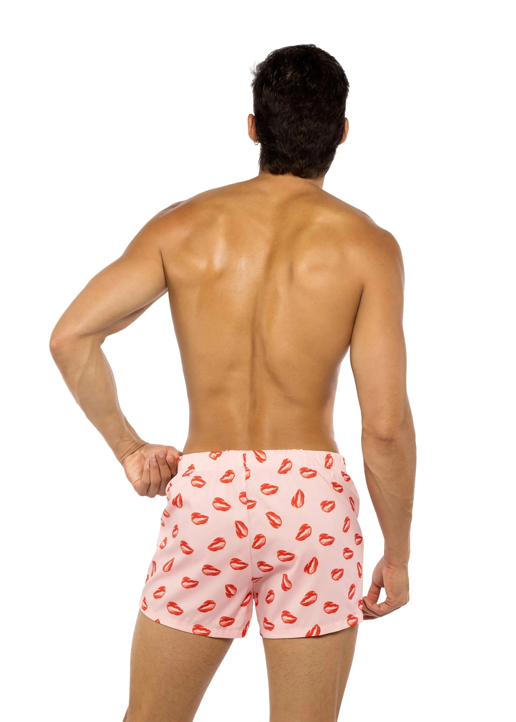 LI782 - Satin Lips Boxers - Take A Peek