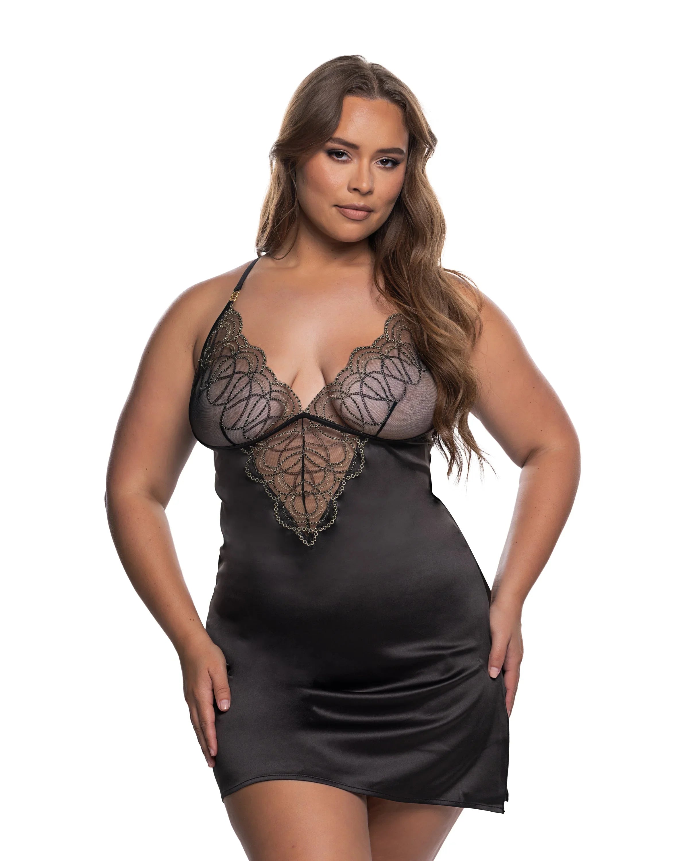 LI833 - Beaded Belle Chemise - Take A Peek