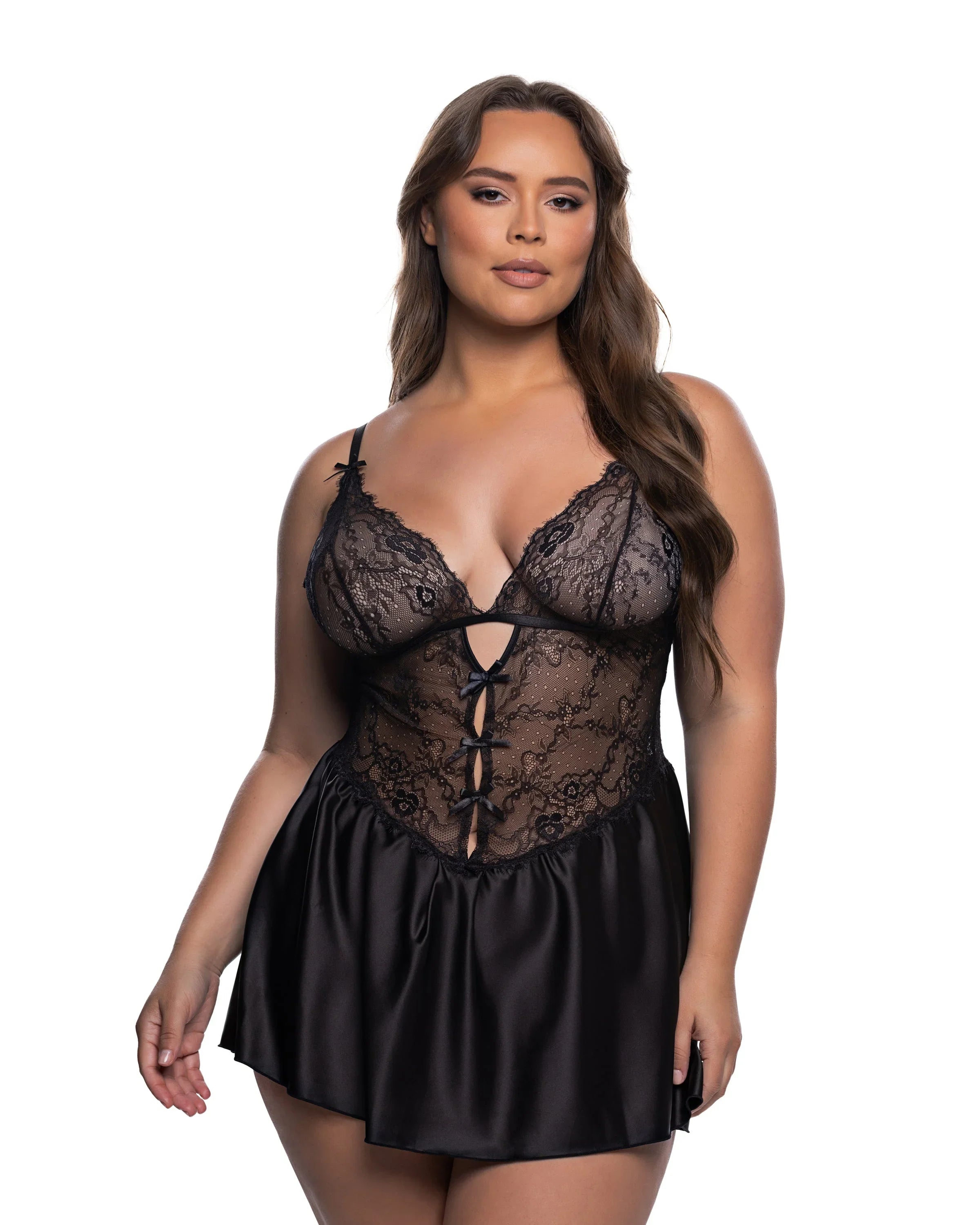LI838 - Paradise Dream Babydoll 2-Piece Set - Take A Peek
