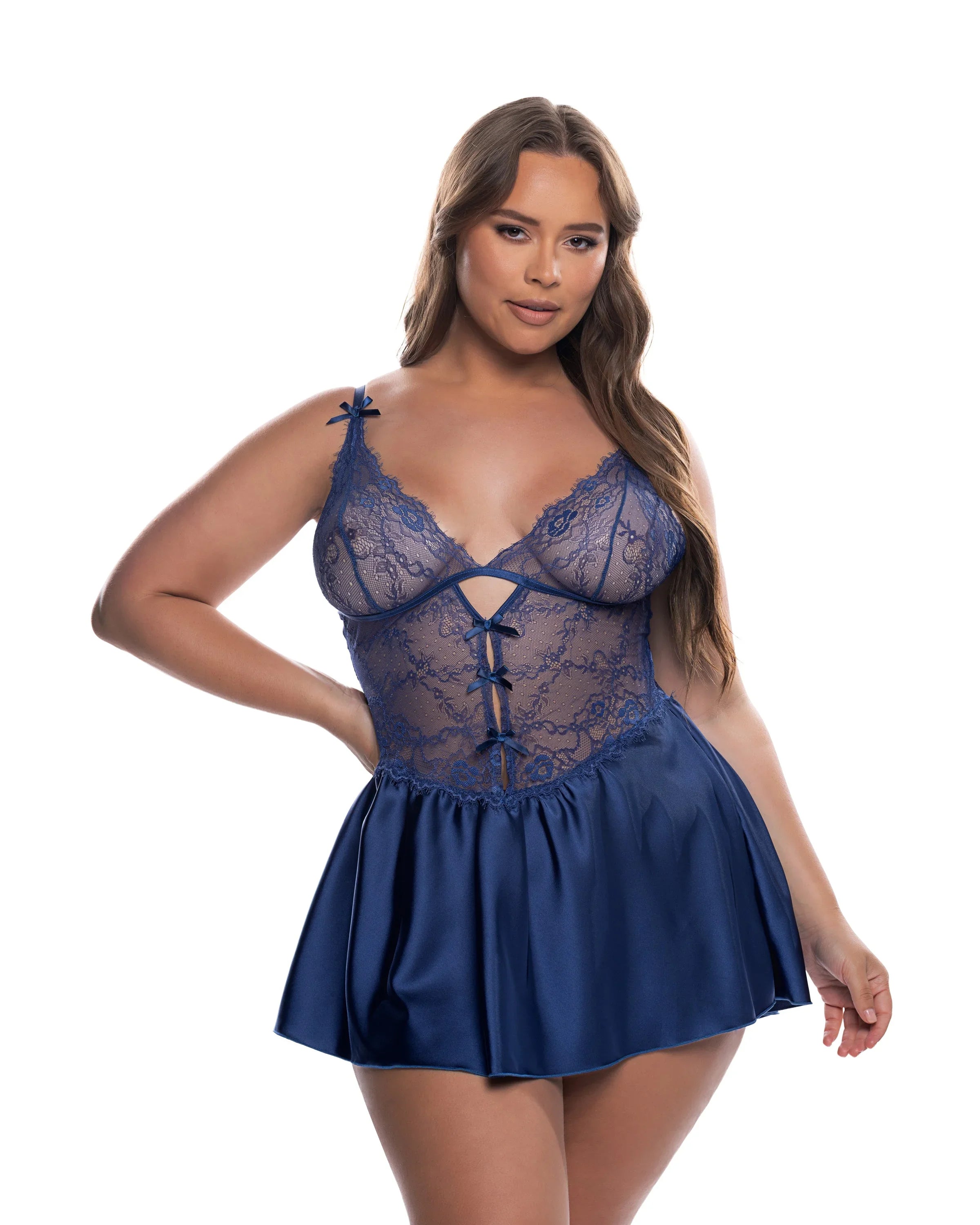 LI838 - Paradise Dream Babydoll 2-Piece Set - Take A Peek
