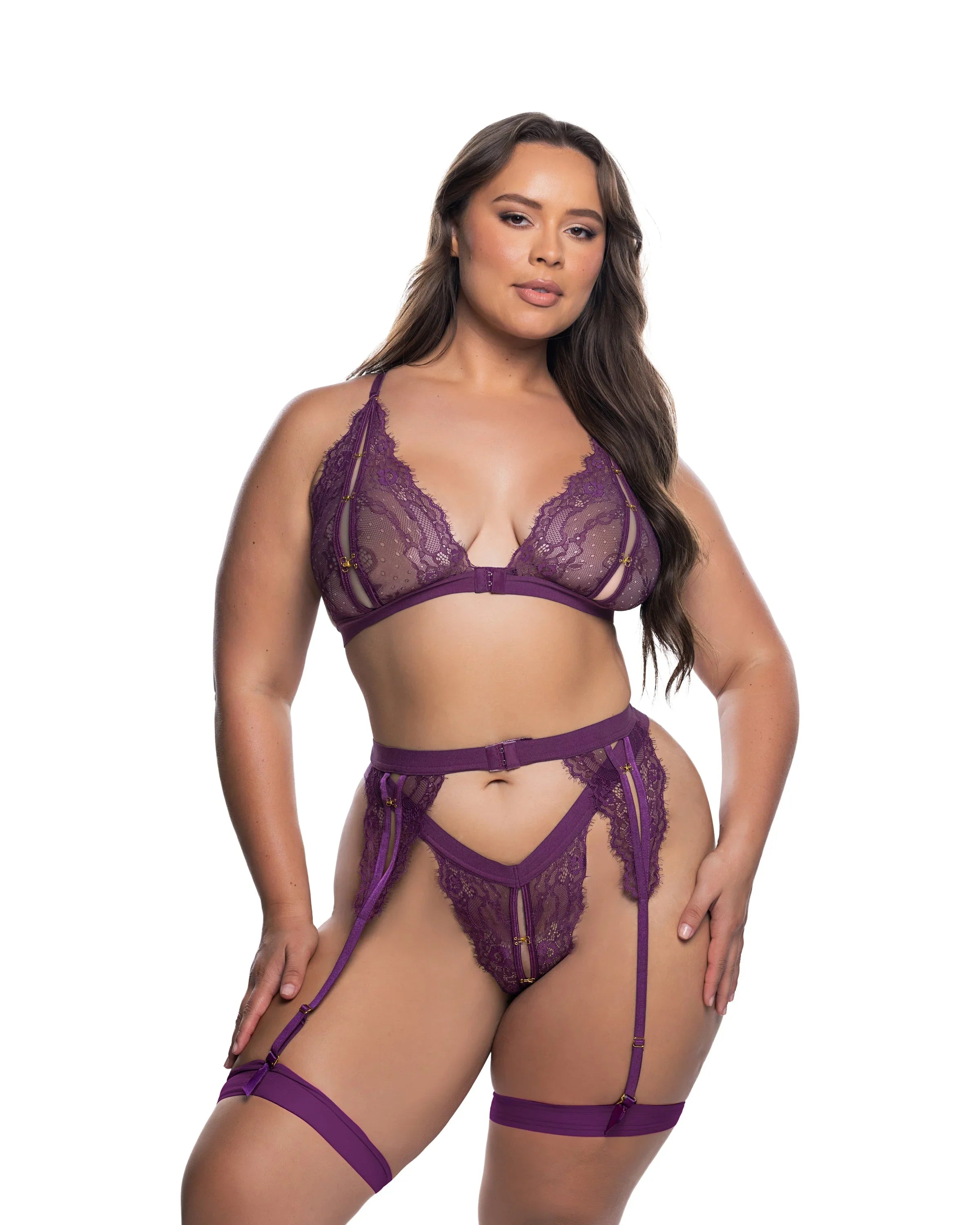 LI863 - Lace Fetish 2-Piece Set - Take A Peek