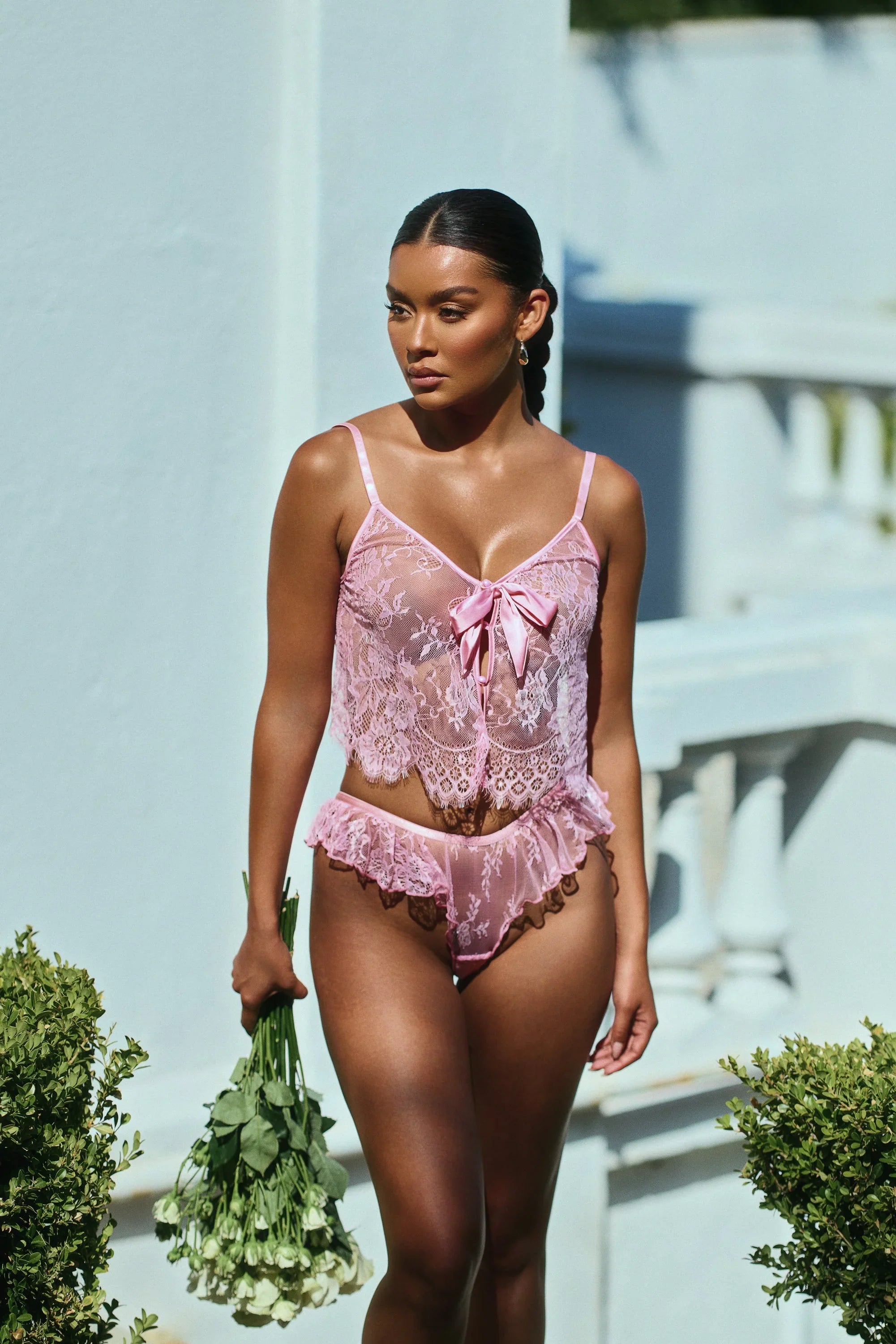 LI868 - Lace Essentials Cami 2-Piece Set - Take A Peek